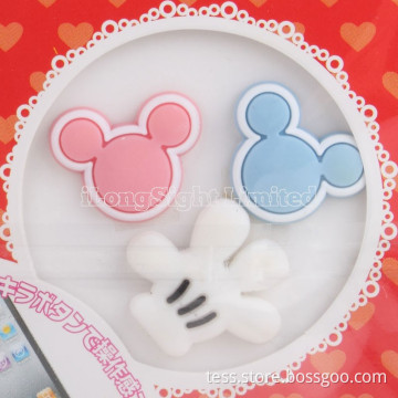 Cute Kiity Cat iDress 3D Home Button Stickers For iPhone